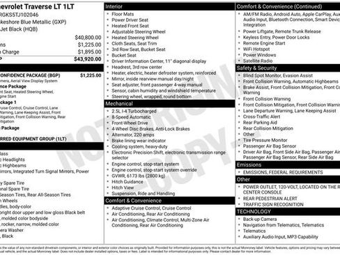 New 2026 Chevrolet Traverse LT w/ Driver Confidence Package image 2