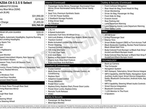New 2026 MAZDA CX-5 Select AWD/4WD image 4