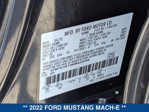 Certified 2022 Ford Mustang Mach-E Premium RWD image 24