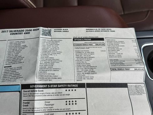 Used 2017 Chevrolet Silverado 2500 High Country w/ Duramax Plus Package image 48