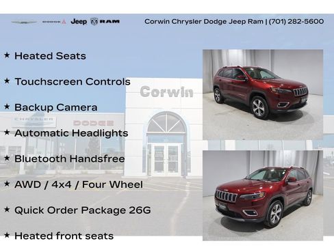 Used 2019 Jeep Cherokee Limited AWD/4WD image 8