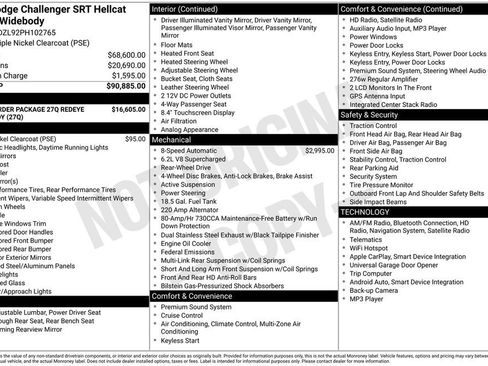 Used 2023 Dodge Challenger SRT Hellcat Redeye RWD image 7