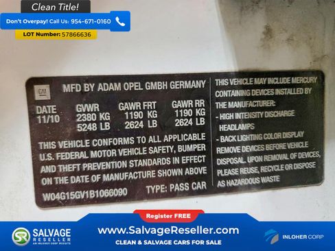 Used 2011 Buick Regal CXL Turbo w/ TO7 Preferred Equipment Group FWD image 16