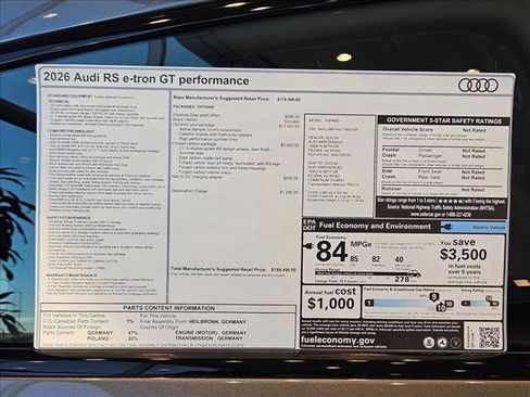 New 2026 Audi RS e-tron GT performance AWD/4WD image 17