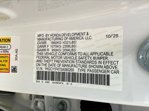 New 2025 Honda Accord SE image 22