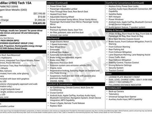 Certified 2024 Cadillac Lyriq Tech RWD image 35