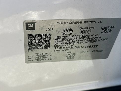 Used 2018 GMC Acadia SLT w/ LPO, Cargo Package FWD image 32