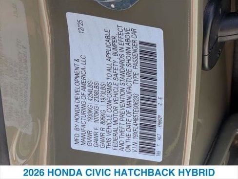 Certified 2026 Honda Civic Sport image 26