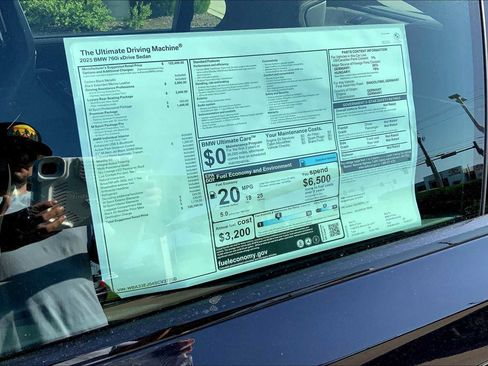 New 2025 BMW 760i xDrive 760i xDrive w/ Luxury Rear Seating Package image 20