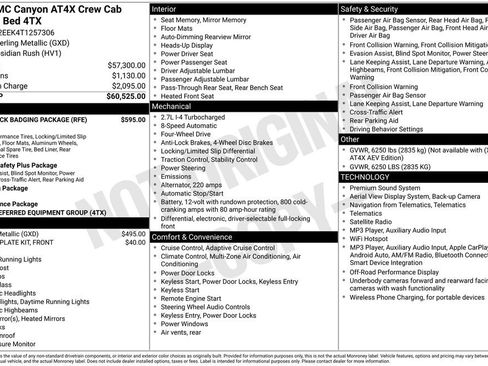 New 2026 GMC Canyon AT4X w/ LPO, Black Badging Package AWD/4WD image 5