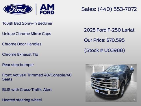Used 2025 Ford F250 Lariat w/ Chrome Package AWD/4WD image 38