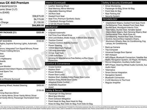 Used 2023 Lexus GX 460 Premium w/ Accessory Package AWD/4WD image 14