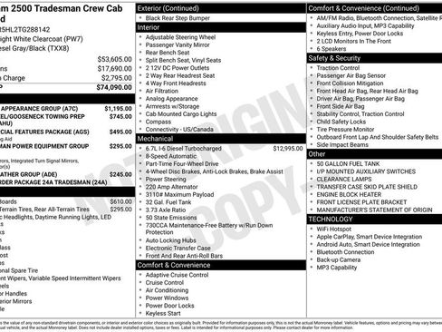 New 2026 RAM 2500 Tradesman w/ Chrome Appearance Group AWD/4WD image 4
