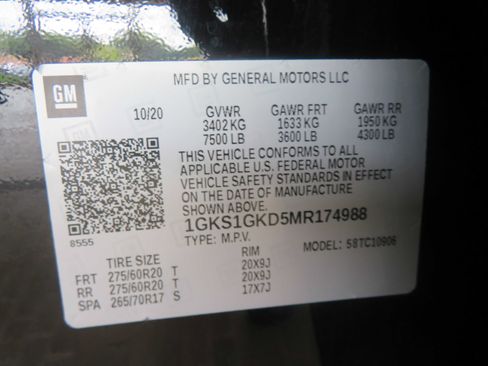 Used 2021 GMC Yukon XL SLT RWD image 82