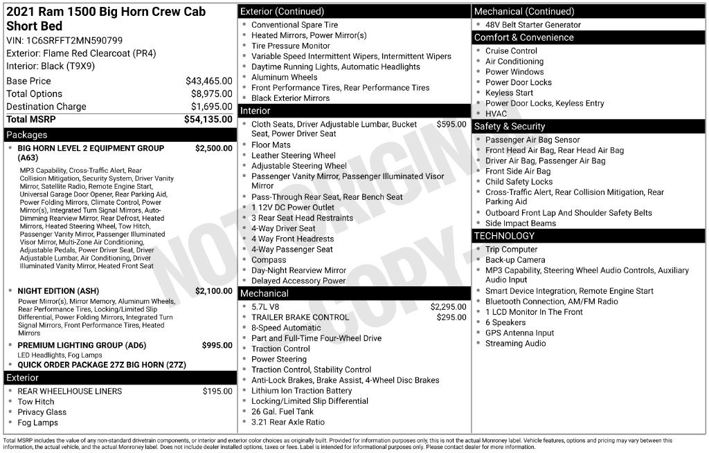 Used 2021 RAM 1500 Big Horn AWD/4WD image 6