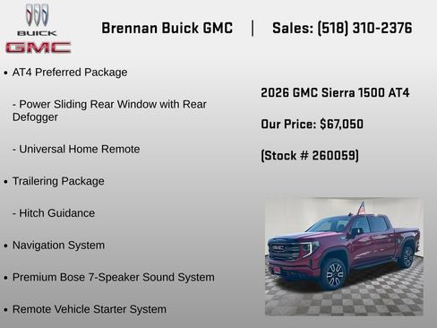 New 2026 GMC Sierra 1500 AT4 w/ AT4 Premium Package AWD/4WD image 12