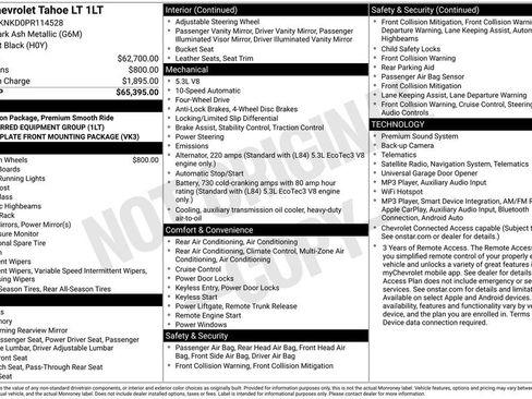 Used 2023 Chevrolet Tahoe LT AWD/4WD image 2