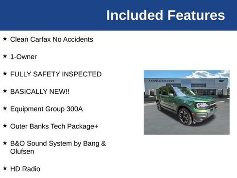 Used 2025 Ford Bronco Sport Outer Banks w/ Outer Banks Tech Package+ AWD/4WD image 5