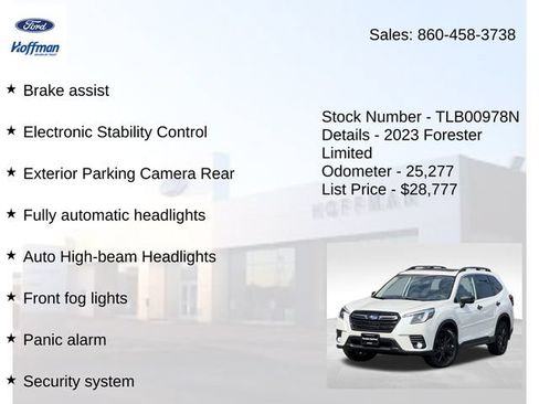 Used 2023 Subaru Forester Limited AWD/4WD image 30