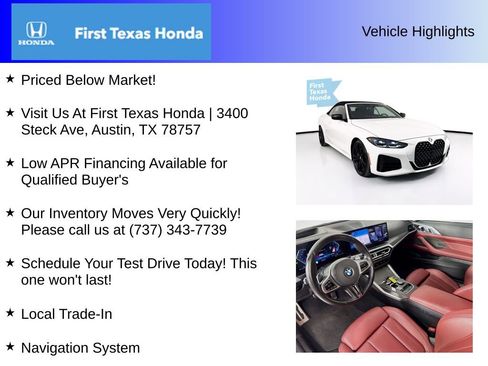 Used 2024 BMW M440i Convertible w/ Premium Package image 5