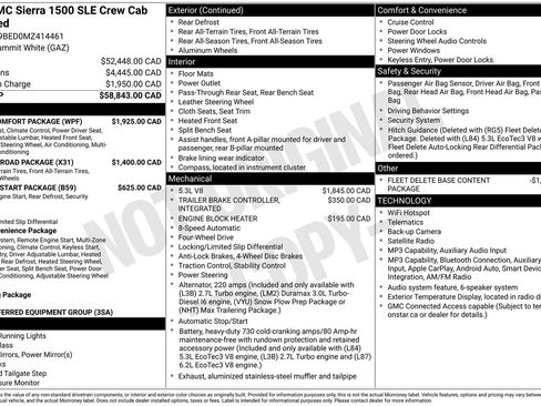 Used 2021 GMC Sierra 1500 SLE w/ Fleet Comfort Package AWD/4WD image 72