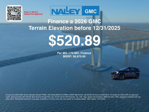 New 2026 GMC Terrain Elevation w/ Elevation Premium Package image 7