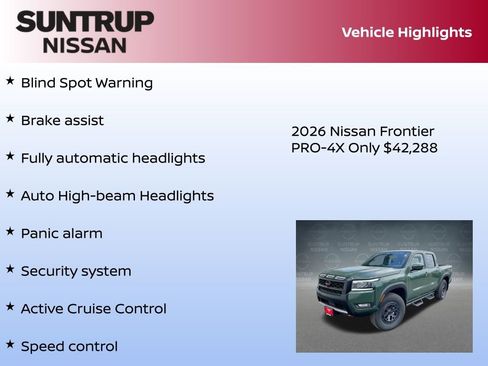 New 2026 Nissan Frontier PRO-4X w/ Pro-4x Convenience Package image 30