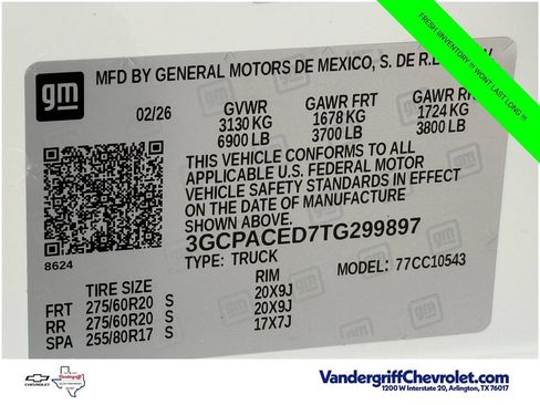 New 2026 Chevrolet Silverado 1500 LT w/ Texas Edition Plus RWD image 21