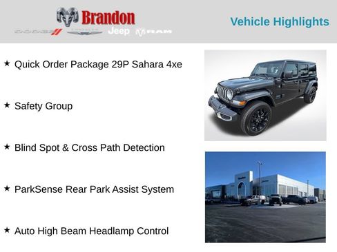 Used 2025 Jeep Wrangler Unlimited Sahara w/ Safety Group AWD/4WD image 2