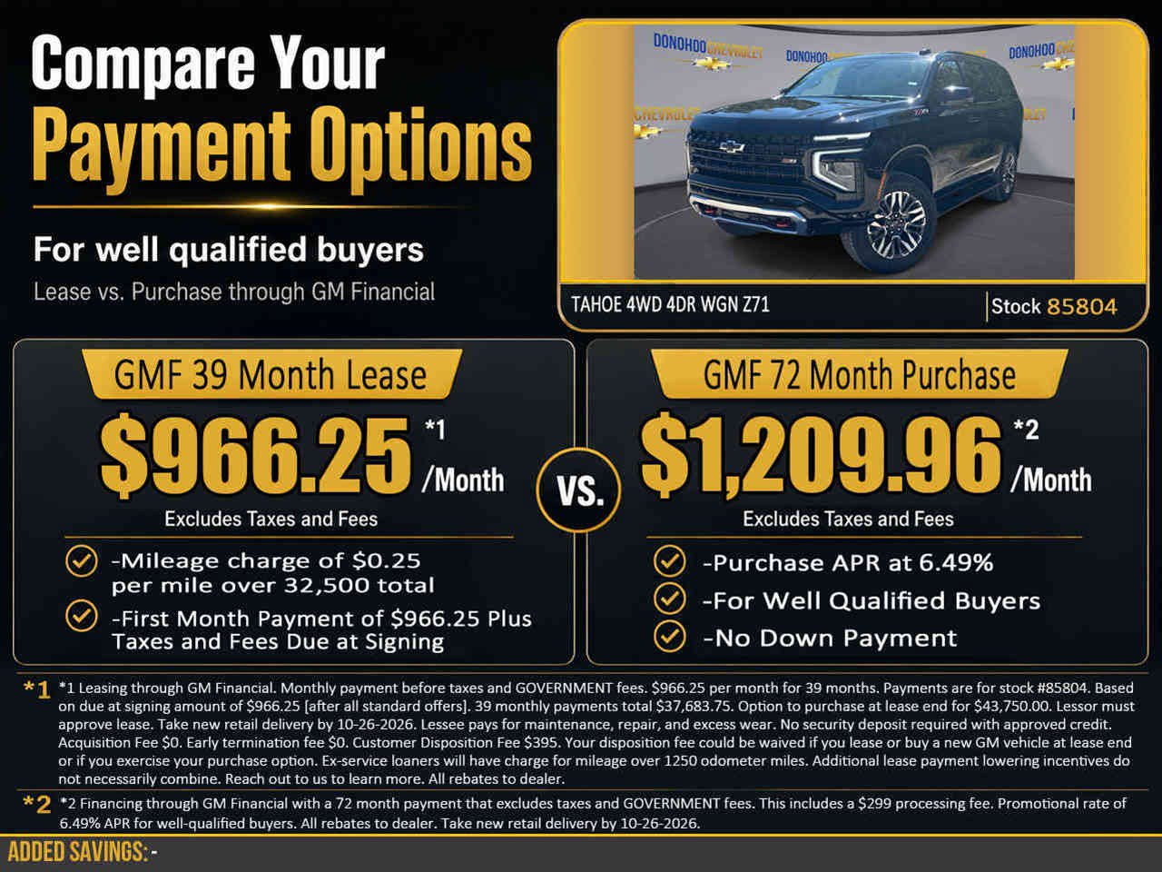 New 2027 Chevrolet Tahoe Z71 w/ Comfort Package AWD/4WD image 2