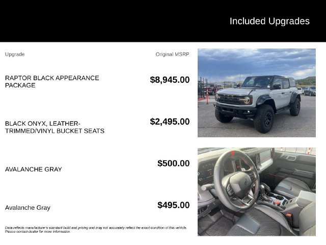 New 2026 Ford Bronco Raptor AWD/4WD image 5