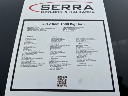 Used 2017 RAM 1500 Big Horn AWD/4WD image 27
