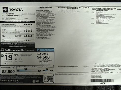 New 2026 Toyota Tundra Platinum AWD/4WD image 2