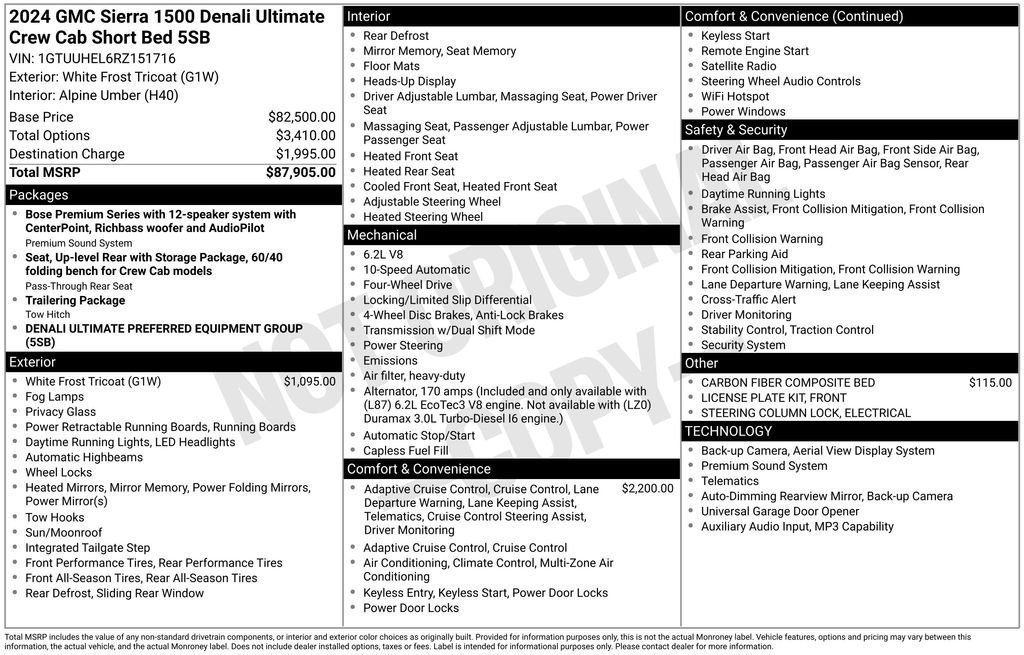 Certified 2024 GMC Sierra 1500 Denali Ultimate AWD/4WD image 51