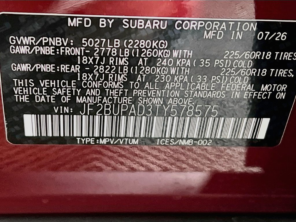 New 2026 Subaru Outback Premium AWD/4WD image 23