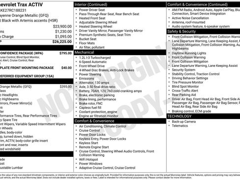 Used 2024 Chevrolet Trax ACTIV w/ Driver Confidence Package image 34