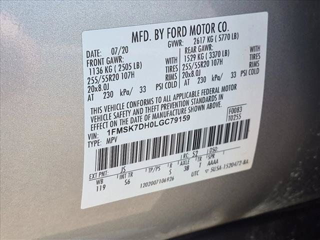 Used 2020 Ford Explorer XLT w/ Equipment Group 202A RWD image 24