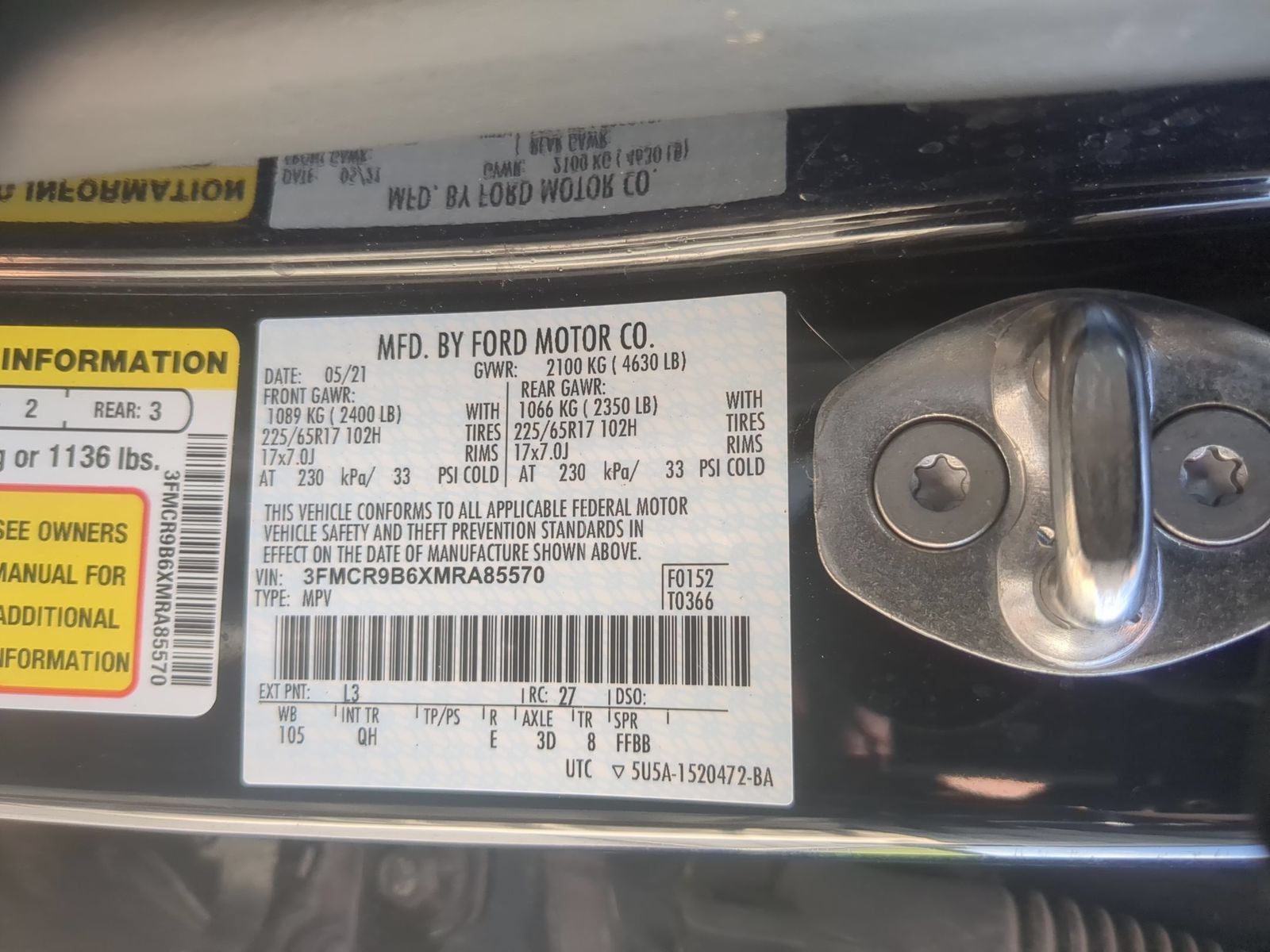 Used 2021 Ford Bronco Sport Big Bend AWD/4WD image 36