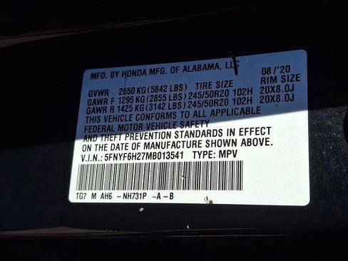 Used 2021 Honda Pilot Special Edition image 28