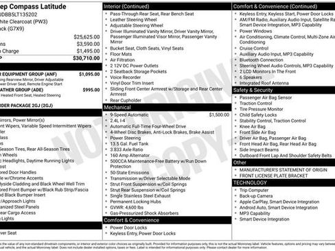 Used 2020 Jeep Compass Latitude w/ Popular Equipment Group AWD/4WD image 2