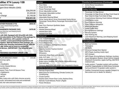 Used 2023 Cadillac XT4 Luxury w/ Cold Weather Package FWD image 15