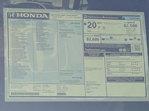 New 2025 Honda Pilot TrailSport image 18