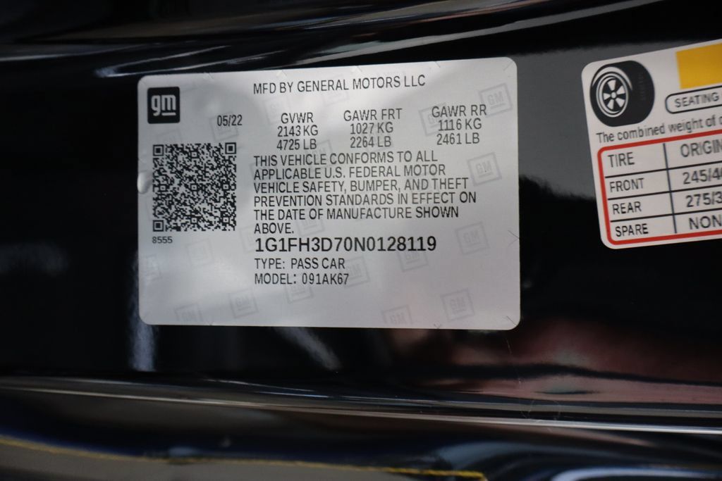 Used 2022 Chevrolet Camaro SS RWD image 36