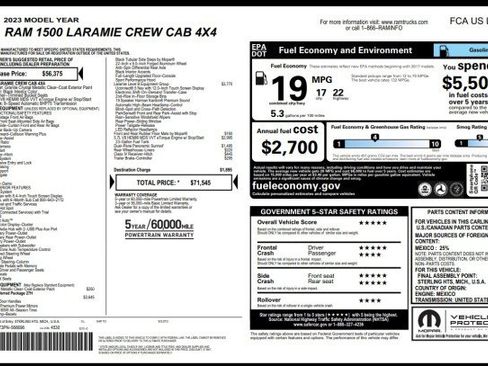 Used 2023 RAM 1500 Laramie AWD/4WD image 3