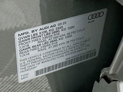 Used 2022 Audi Q3 2.0T Premium Plus w/ Premium Plus Package image 33