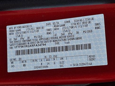 Used 2024 Ford F150 Raptor AWD/4WD image 27