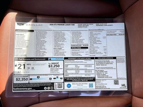 New 2026 Cadillac XT5 Premium Luxury w/ Driver Assist Package FWD image 14
