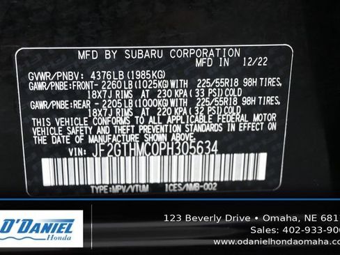 Used 2023 Subaru Crosstrek 2.5i Limited AWD/4WD image 46