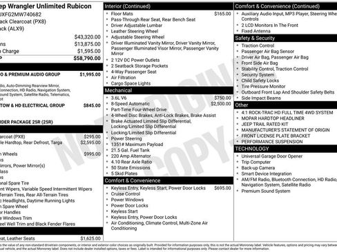 Used 2021 Jeep Wrangler Unlimited Rubicon image 3