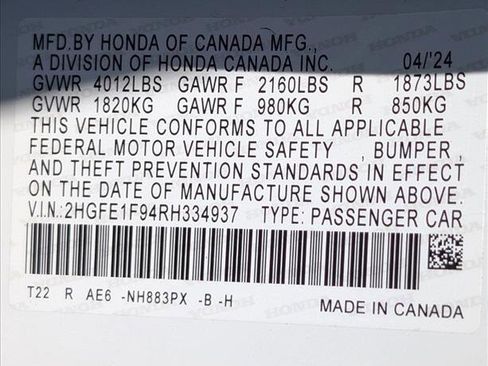 Used 2024 Honda Civic Touring image 25
